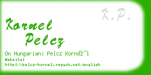 kornel pelcz business card